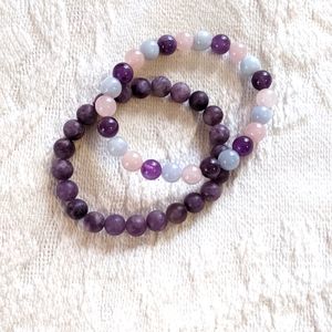 Reiki amethyst bracelets